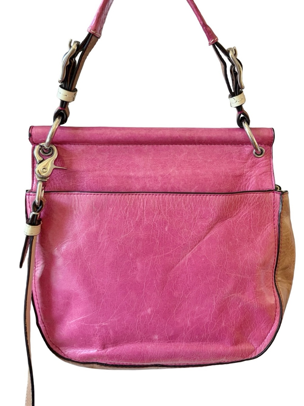 COACH Legacy Limited Edition Willis Pink Vachetta Leather Flap Bag - Picture 12 of 15